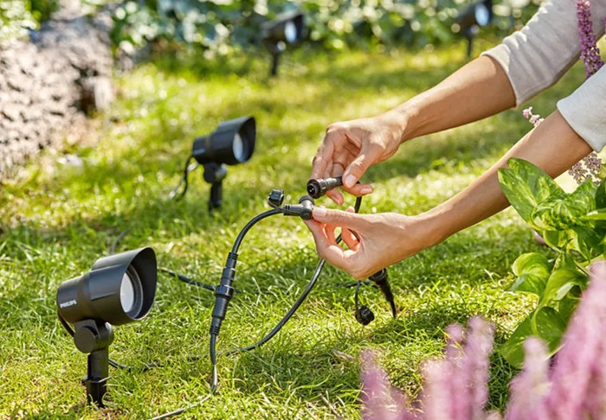 Philips Gardenlink uplight 2700K 6W IP44 ekstra enhet - Svart - 12Volt