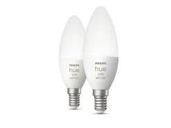 Philips Hue B39 E14 lyspære 4W 2200-6500K pluss farge - 2 pakning