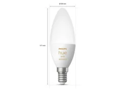 Philips Hue B39 E14 lyspære 5,2W 2200-6500K White Ambiance - 2 pakning