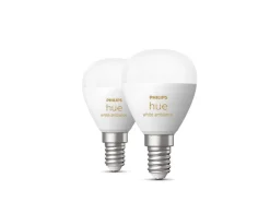 Philips Hue P45 E14 lyspære 5,1W 2200-6500K White Ambiance - 2 pakning