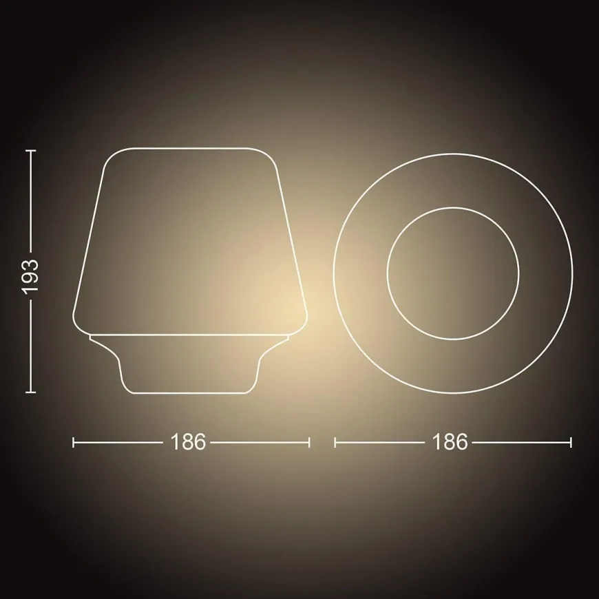 Philips Hue Welness bordlampe white ambiance