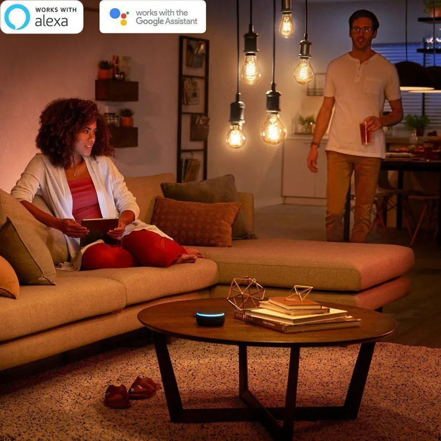 Philips Hue White LED E27 Filament 7,2W, 2100K, dimbar, bluetooth