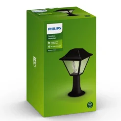 Philips myGarden Alpenglow portstolpe utendørs IP44 - Svart