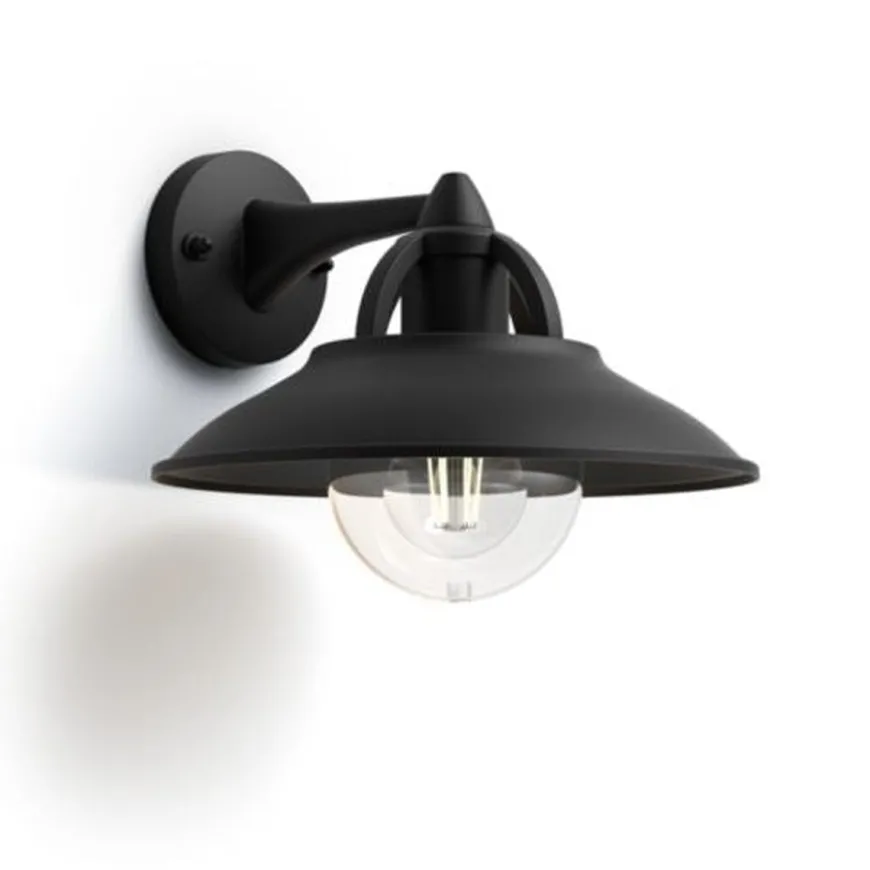 Philips myGarden Cormorant vegglampe utendørs IP44 - Svart
