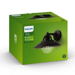 Philips myGarden Cormorant vegglampe utendørs IP44 - Svart