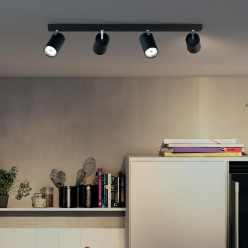 Philips myLiving Kosipo takspot 4, matt Svart