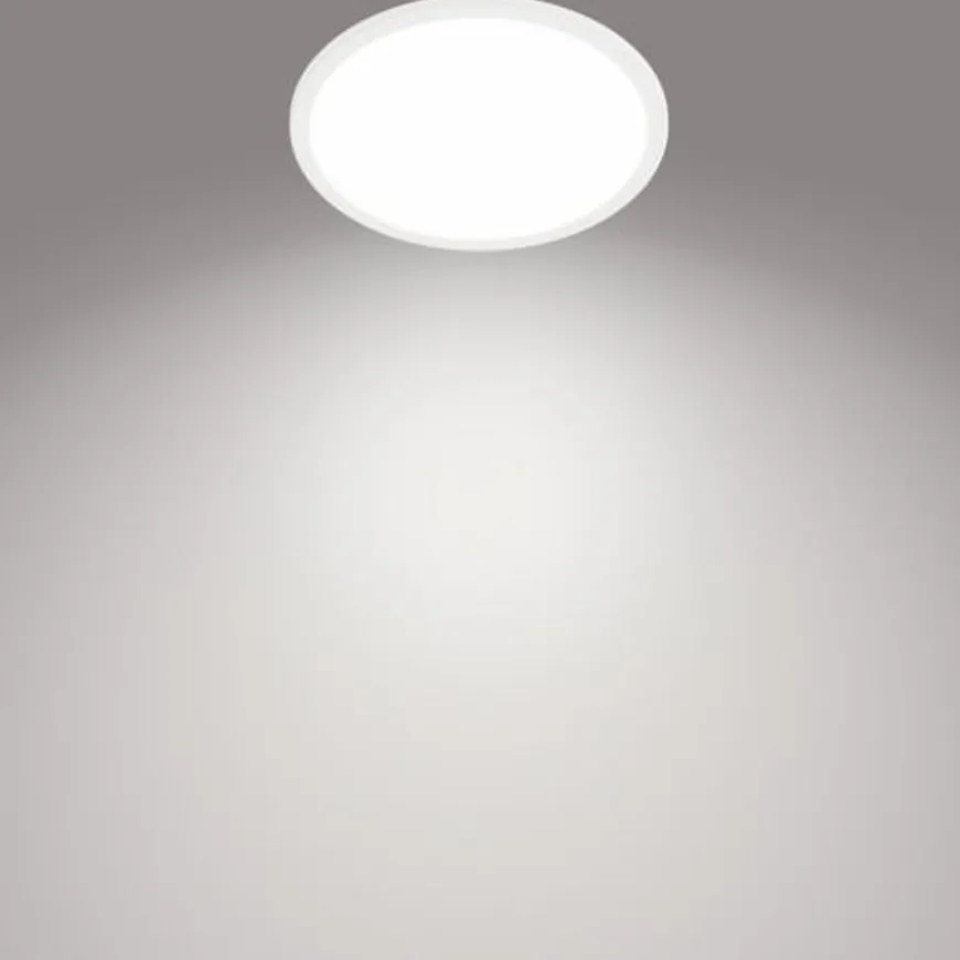 Philips superslim taklampe 25 cm 15W 4000 IP44 Kelvin 3-step dim - Hvit