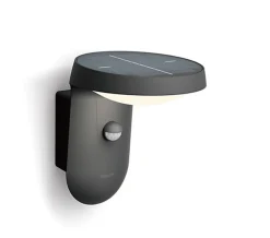 Philips Tyla vegglampe 1,2W 3000 Kelvin IP44 solcelledrevet med dag/natt og bevegelses sensor