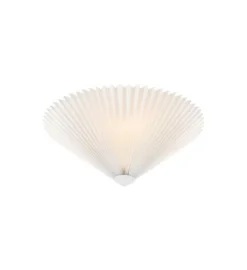 Plisado taklampe 42 - Hvit