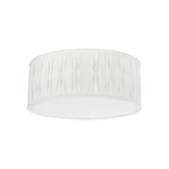 Plissè taklampe 45 - Hvit
