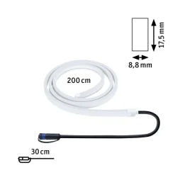 Plug & Shine LED Strips 2 meter 12W 3000 Kelvin IP68