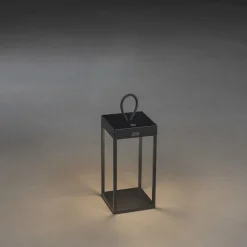 Ravello lanterne 30 cm oppladbar IP54 utendørs - Svart