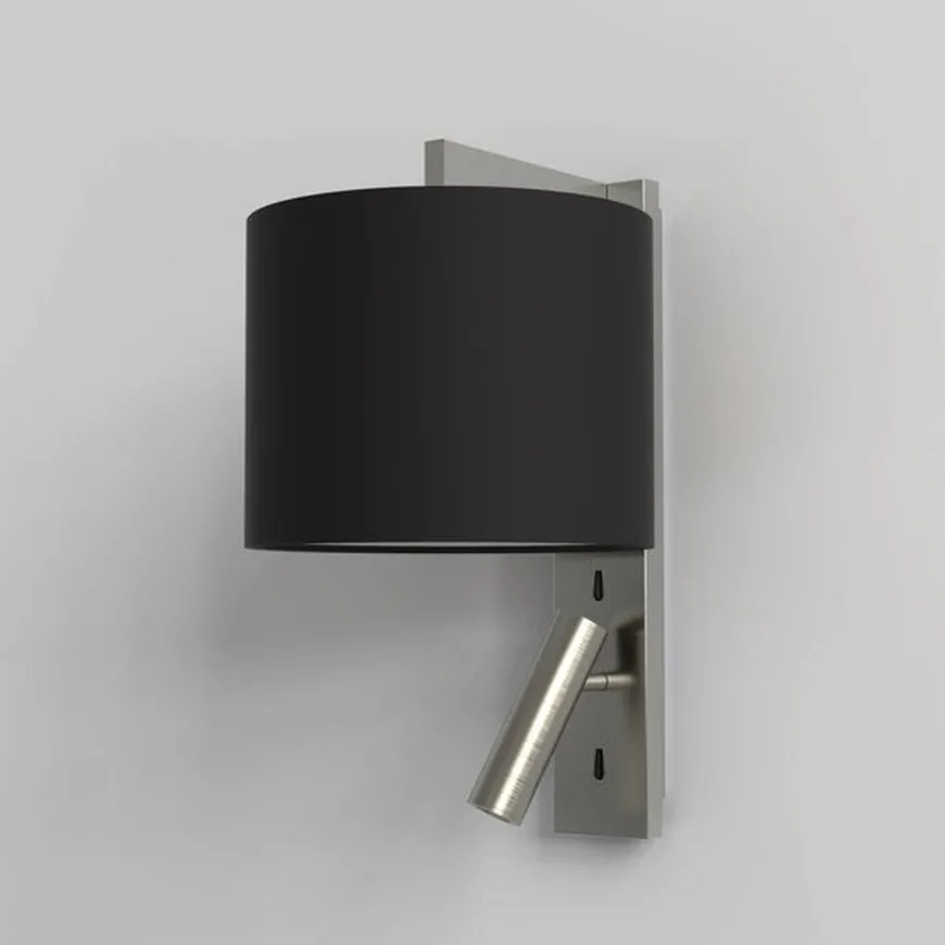 Ravello LED Reader vegglampe rund skjerm