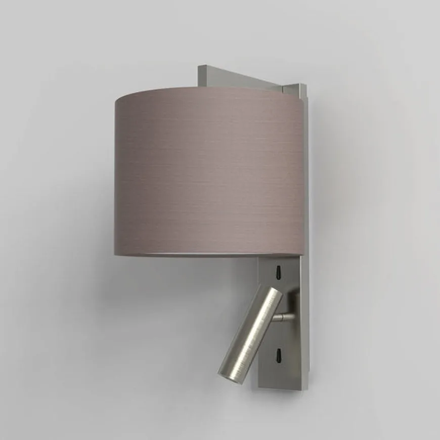 Ravello LED Reader vegglampe rund skjerm