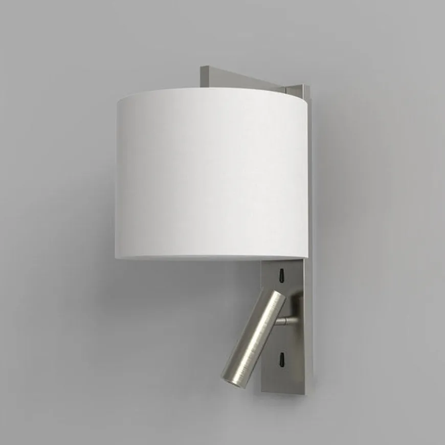 Ravello LED Reader vegglampe rund skjerm