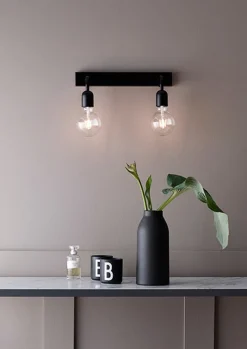 Regal dobbel vegglampe IP44 E27