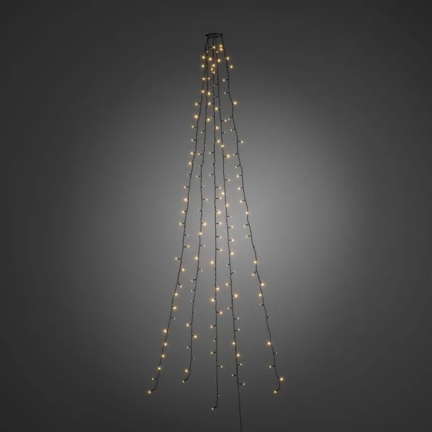 Ring slynge for juletre 5x40 LED 240 cm - Amber