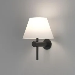 Roma vegglampe IP44 - Matt Svart