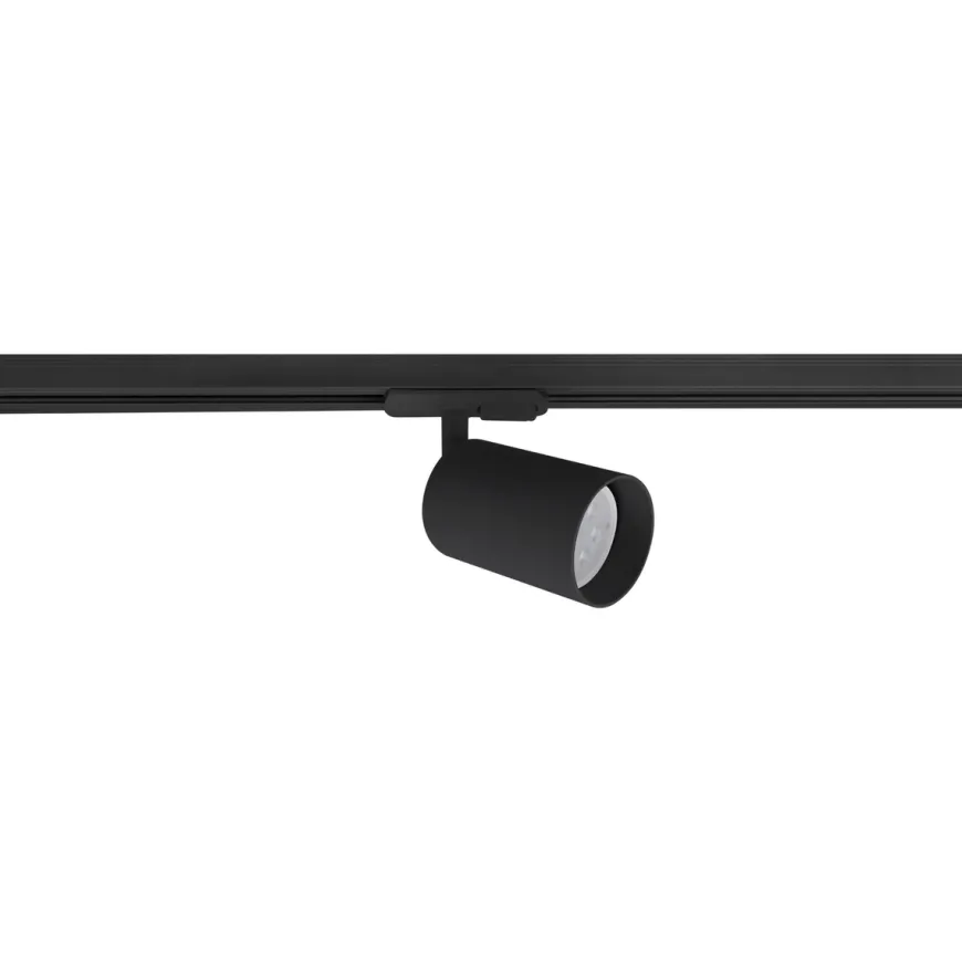 Secco spotskinne 4 spotter 2 meter - Svart