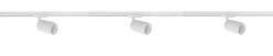 Secco spotskinne 3 spotter 1 meter - Pure white