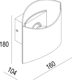 Shade X vegglampe E14