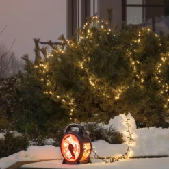Slynge 1200 LED, 37 meter julelys på trommel IP44 - Varmhvit