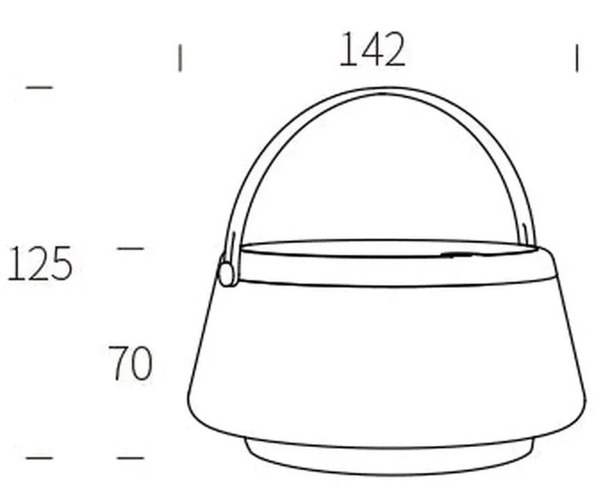Solar bordlampe 2,2W 2700 Kelvin IP44 utendørs med solcelle
