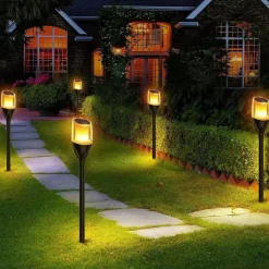 Solar Flame hagebelysning 1W 1600K IP65 - Solcelle