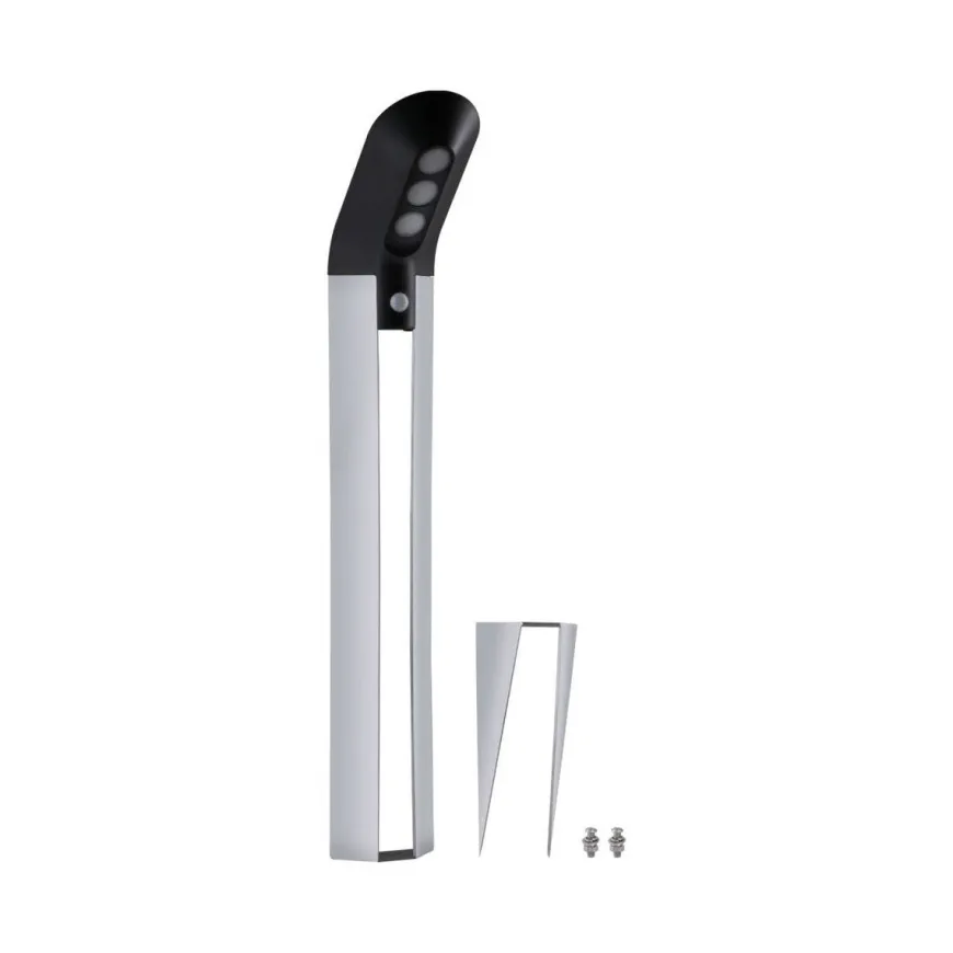Solar LED pullert 1,22W 3000 Kelvin m/bevegelses sensor IP44 - Solcelle