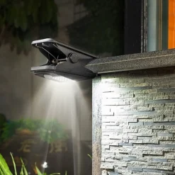 Solar Sensor clips vegglampe utendørs 4W 3000K IP65 - Solcelle