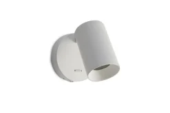 Spoton rund vegglampe GU10 med bryter