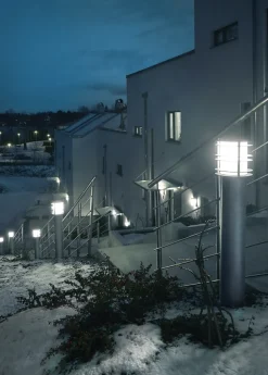 Stockholm pullert 1464 opalglass - Galvanisert stål