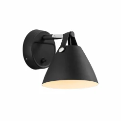Strap vegglampe - Svart