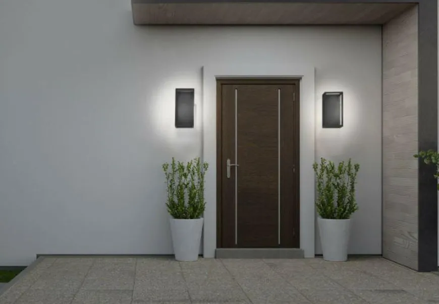 Symmetry vegglampe utendørs IP54 7W - Svart