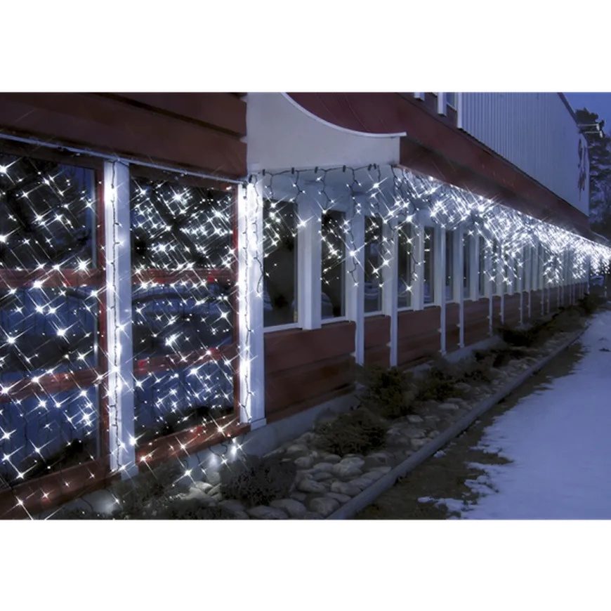 System led istapp 2 meter ekstraenhet kald - Svart