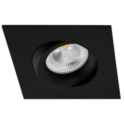 Tigrus 360° Square Rotatable lavtbyggende downlight 8W 1800-3000K Dim2Warm IP44 - Svart