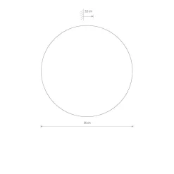 Timber rund vegglampe 35 cm 13W 3000 Kelvin