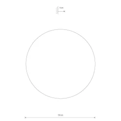 Timber rund vegglampe 50 cm 16W 3000 Kelvin