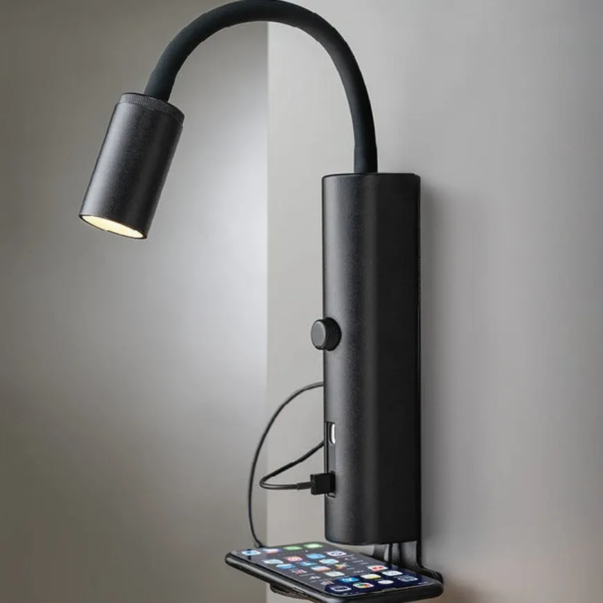 Tube vegglampe med USB 2700K dimbar