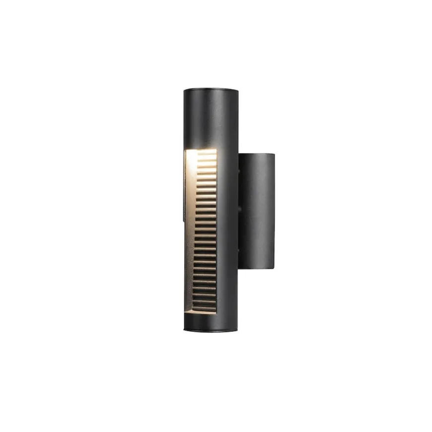 Udine vegglampe utendørs 12W 3000K IP44 - Svart