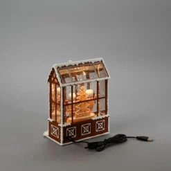 Vannfylt lykt pepperkakehus