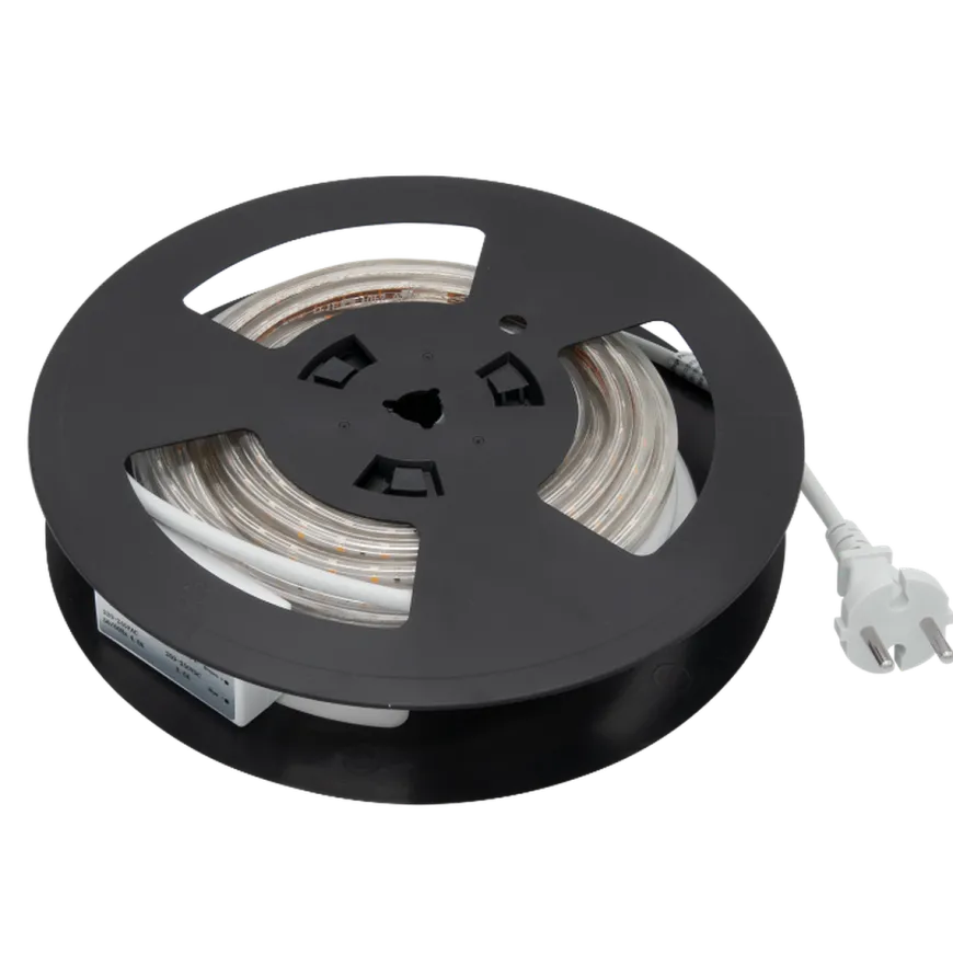 230V LED-Strip 9,2W 3000K IP65 Dimbar m/støpsel - 10 meter