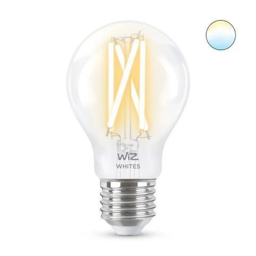WiZ E27 Lyspære filament A60 6,7W Wifi - Justerbar fargetemperatur 2700-6500 Kelvin