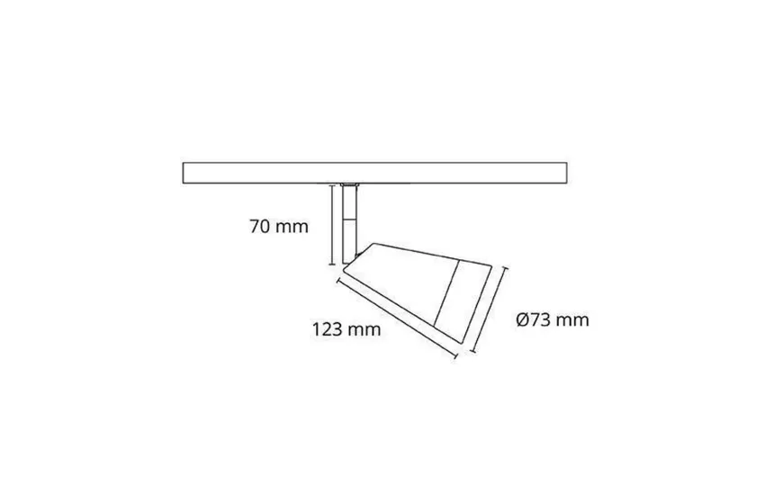 Zip Glass spot 6W LED 2000-2800K dim to warm