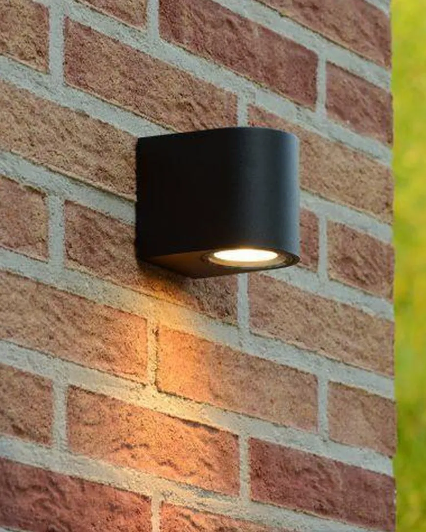 Zora round vegglampe ned rund utendørs IP44